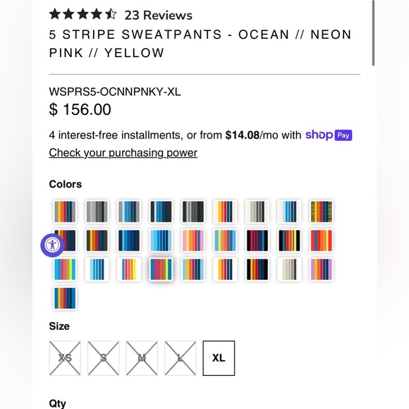 Aviator Nation 5 Stripe Sweatpants - Picture 2 of 6